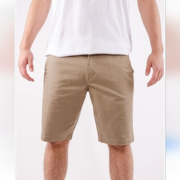 Volcom Mens Frickin Modern Stretch Short Khaki Size 32 - Picture 1 of 6